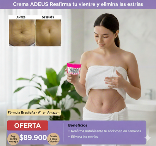 ADEUS® Elimina el vientre flácido y reduce las estrías en semanas